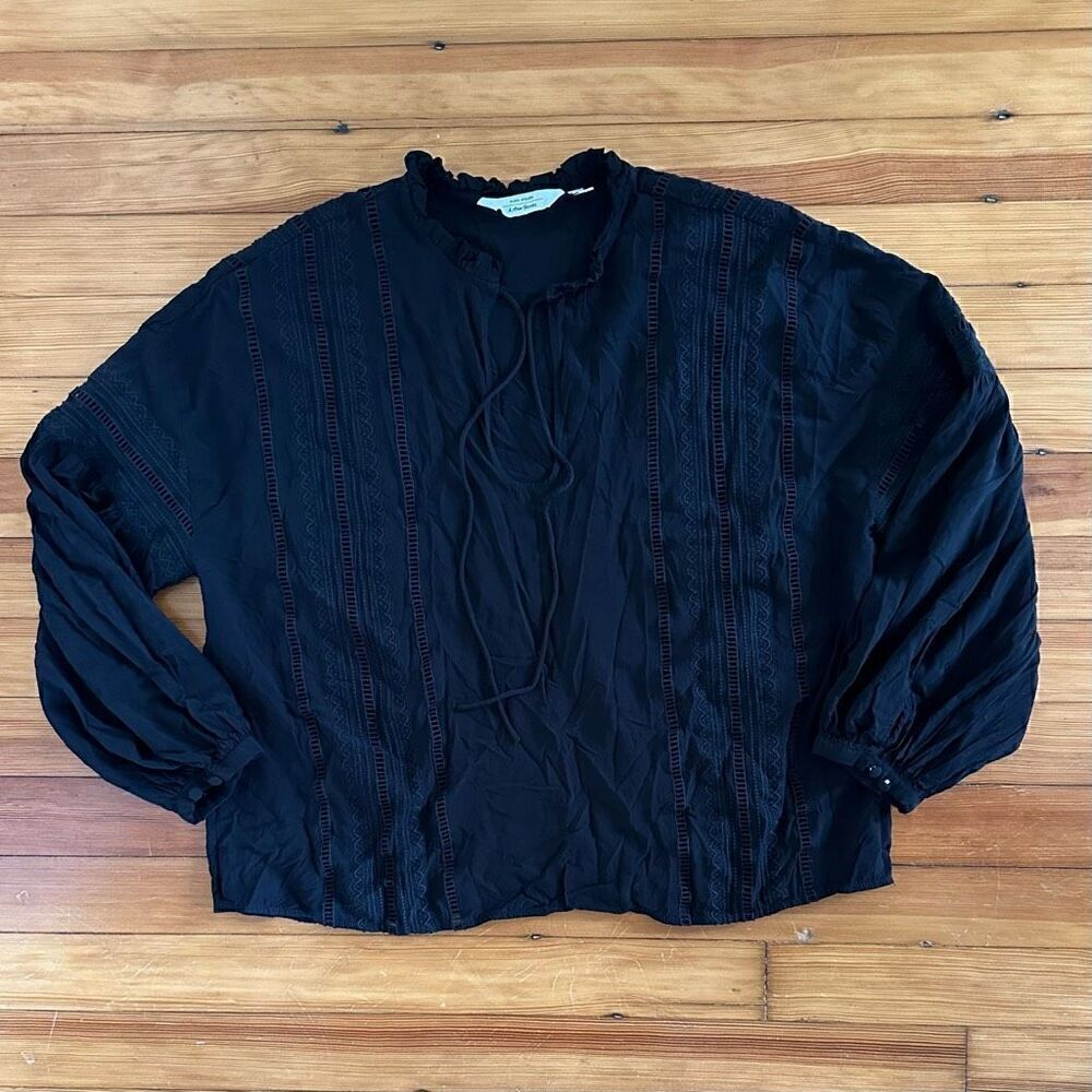 Aritzia & Other Stories Relaxed Embroidery Blouse Size S - Picture 5 of 9
